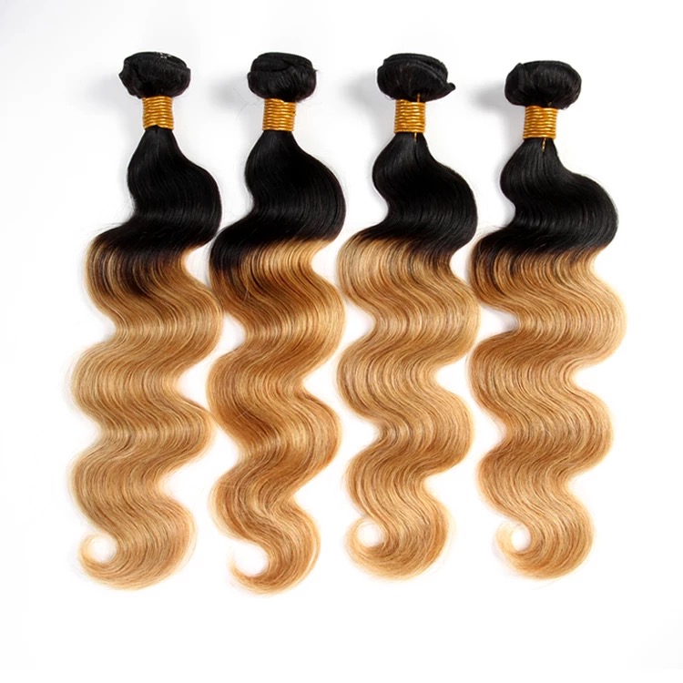 Virgin brazilian colored hair extensions 